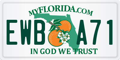 FL license plate EWBA71