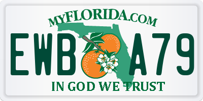 FL license plate EWBA79