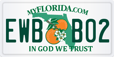FL license plate EWBB02