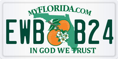FL license plate EWBB24