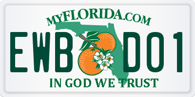 FL license plate EWBD01