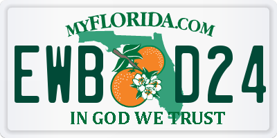 FL license plate EWBD24