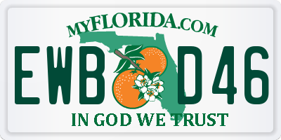FL license plate EWBD46