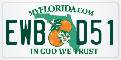 FL license plate EWBD51