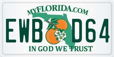 FL license plate EWBD64