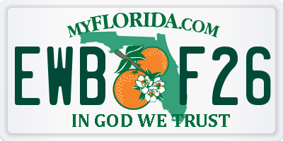 FL license plate EWBF26