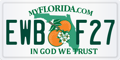 FL license plate EWBF27