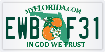 FL license plate EWBF31