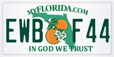 FL license plate EWBF44
