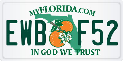 FL license plate EWBF52