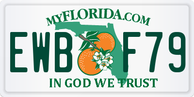 FL license plate EWBF79