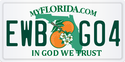 FL license plate EWBG04