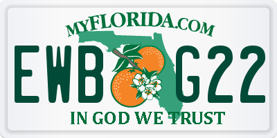 FL license plate EWBG22