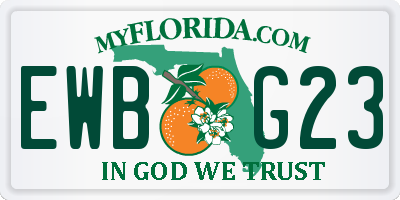 FL license plate EWBG23