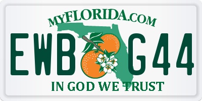 FL license plate EWBG44
