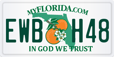 FL license plate EWBH48