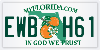 FL license plate EWBH61