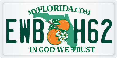 FL license plate EWBH62