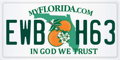 FL license plate EWBH63