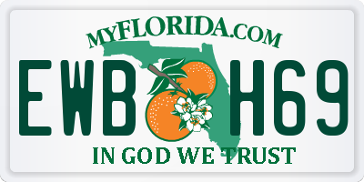 FL license plate EWBH69