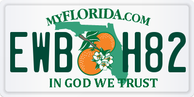 FL license plate EWBH82