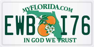 FL license plate EWBI76