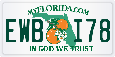 FL license plate EWBI78