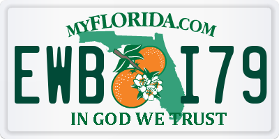 FL license plate EWBI79