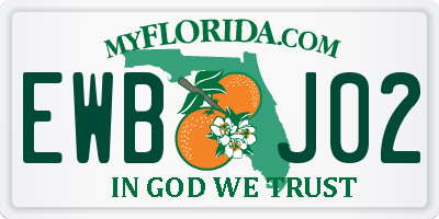 FL license plate EWBJ02
