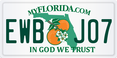 FL license plate EWBJ07