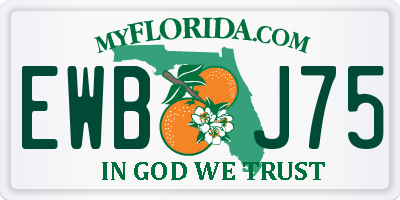 FL license plate EWBJ75