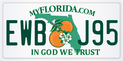 FL license plate EWBJ95