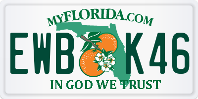 FL license plate EWBK46