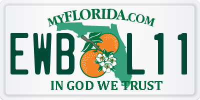 FL license plate EWBL11