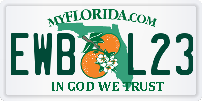 FL license plate EWBL23