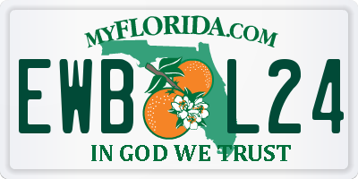 FL license plate EWBL24