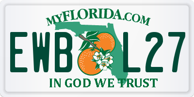 FL license plate EWBL27