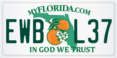 FL license plate EWBL37