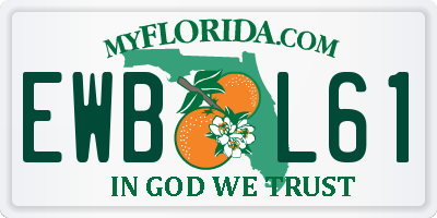 FL license plate EWBL61
