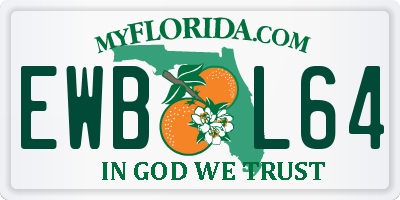 FL license plate EWBL64