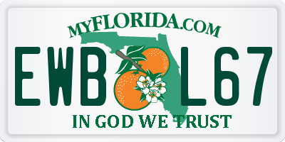 FL license plate EWBL67