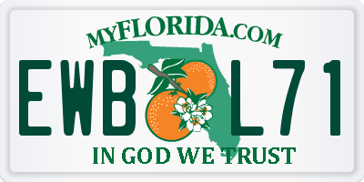 FL license plate EWBL71