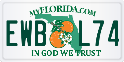 FL license plate EWBL74