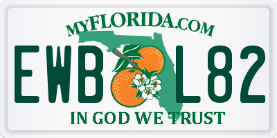 FL license plate EWBL82