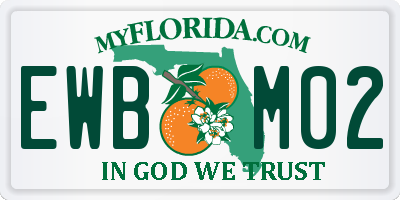 FL license plate EWBM02