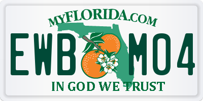 FL license plate EWBM04