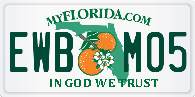 FL license plate EWBM05