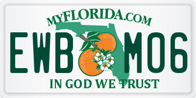 FL license plate EWBM06