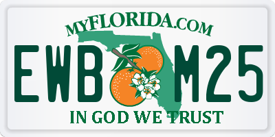 FL license plate EWBM25