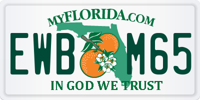 FL license plate EWBM65